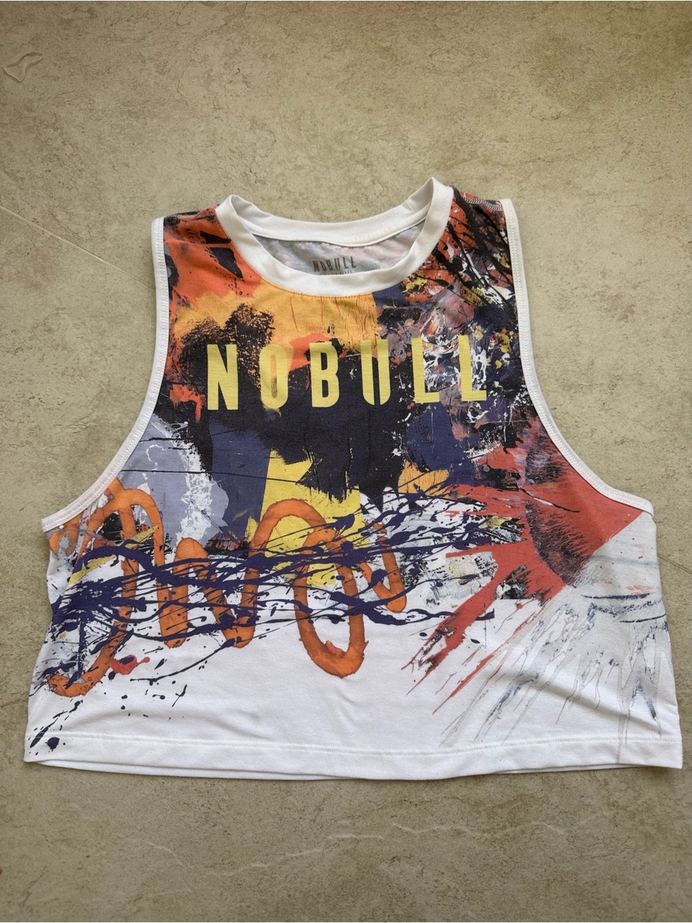 Nobull Graffiti Crop Tank Size Medium